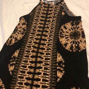 High neck flowy dress